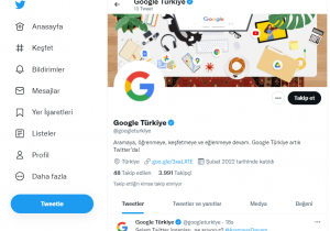 Google'ın resmi Türkiye hesabı Twitter'da kullanıma açıldı